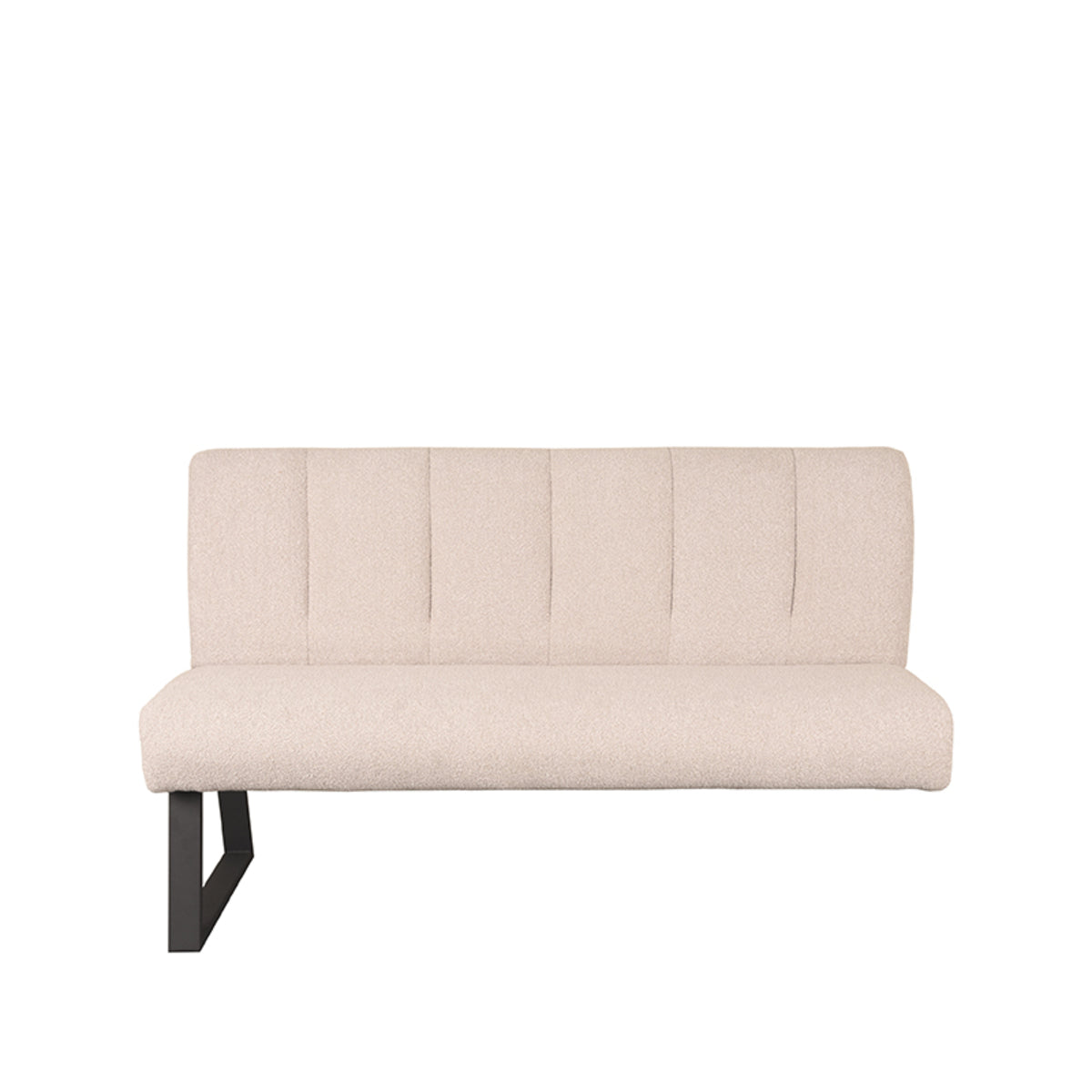 Label51 - Banc de salle à manger Modula 3 places - Bouclé - Naturel - 150 x 62 x 92 cm