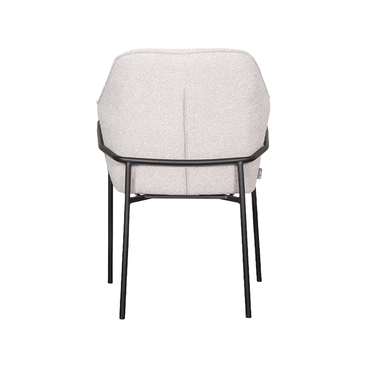Label51 - Eetkamerstoel Dexter - Bouclé - Naturel - 66 x 62 x 85 cm