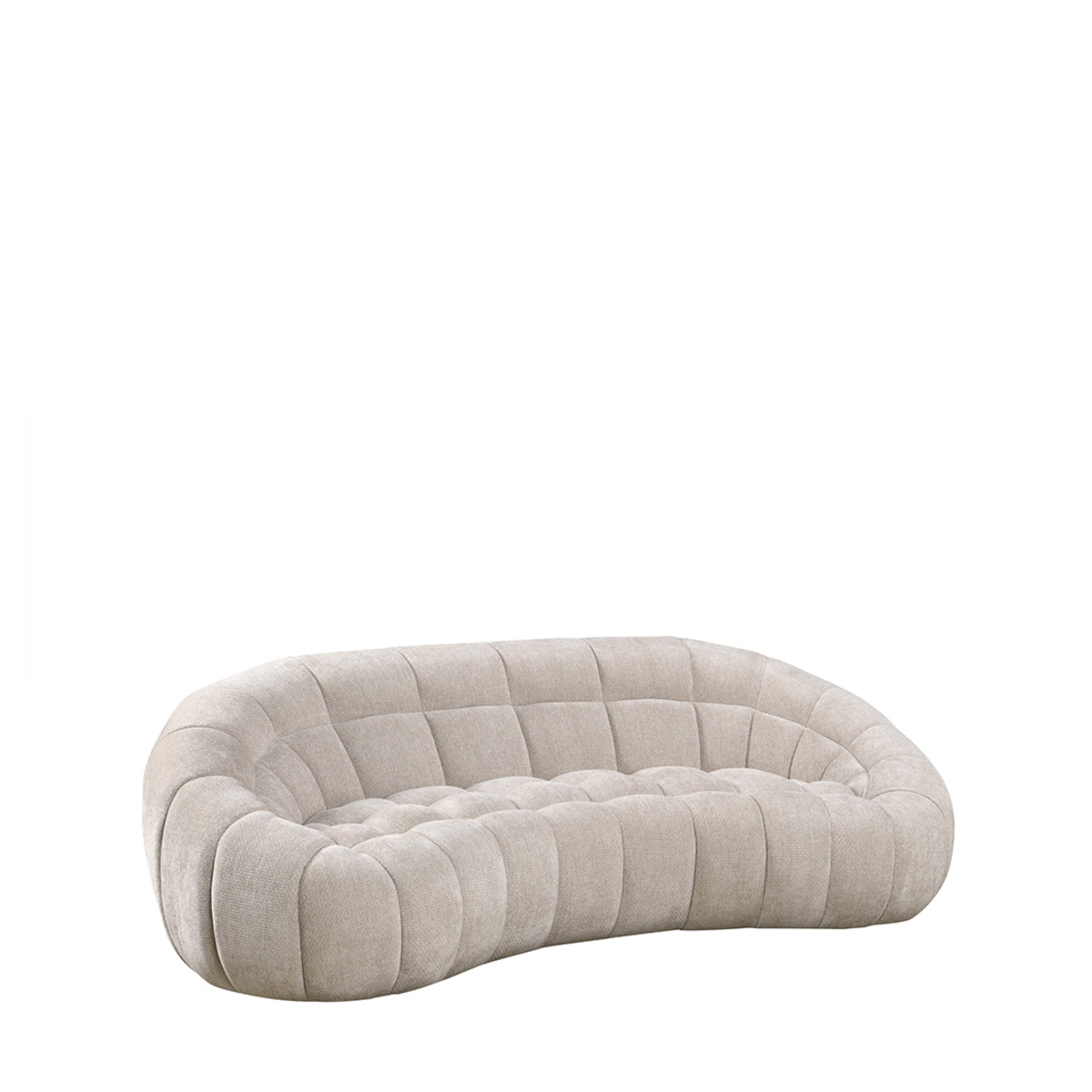 Label51 - Canapé Cloud 3 places - Tissu - Naturel - 238 x 115 x 75 cm