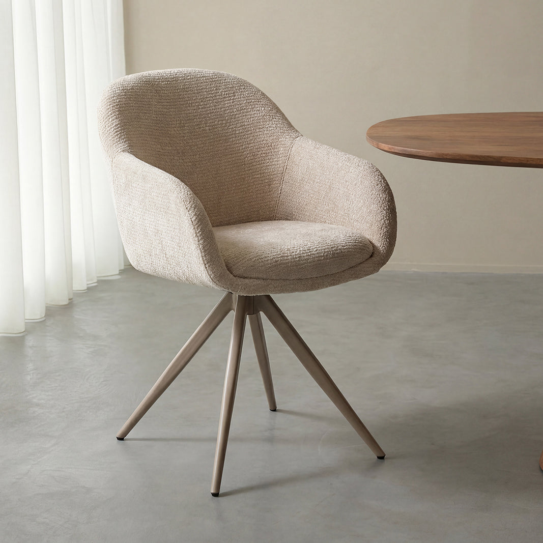 Label51 - Chaise de salle à manger Fiby - Tissu - 60 x 62 x 80 cm