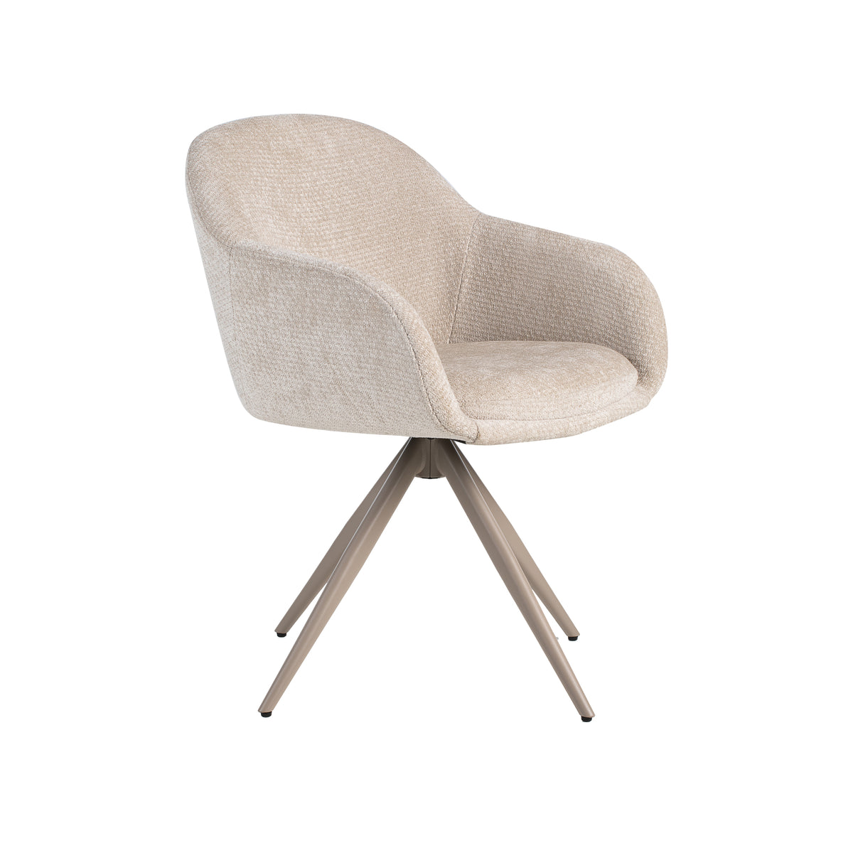 Label51 - Chaise de salle à manger Fiby - Tissu - 60 x 62 x 80 cm