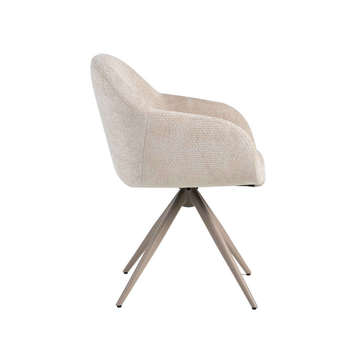 Label51 - Chaise de salle à manger Fiby - Tissu - 60 x 62 x 80 cm