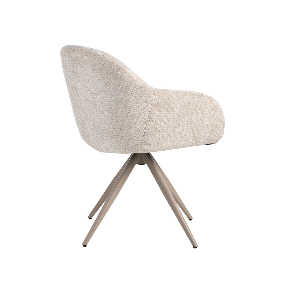 Label51 - Chaise de salle à manger Fiby - Tissu - 60 x 62 x 80 cm