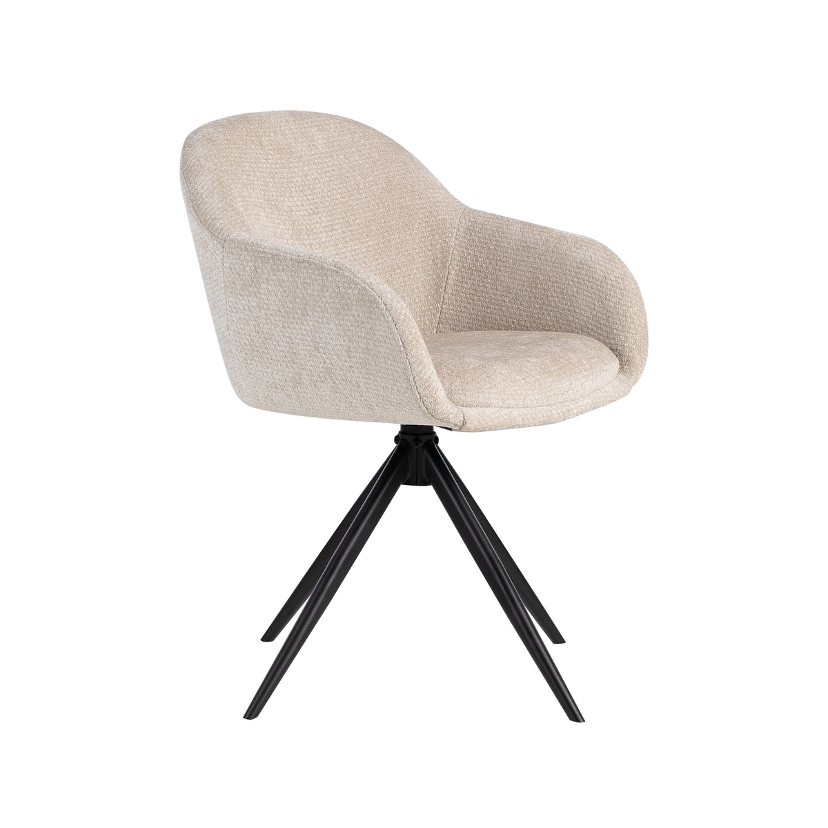 Label51 - Eetkamerstoel Fiby - Stof - 60 x 62 x 80 cm