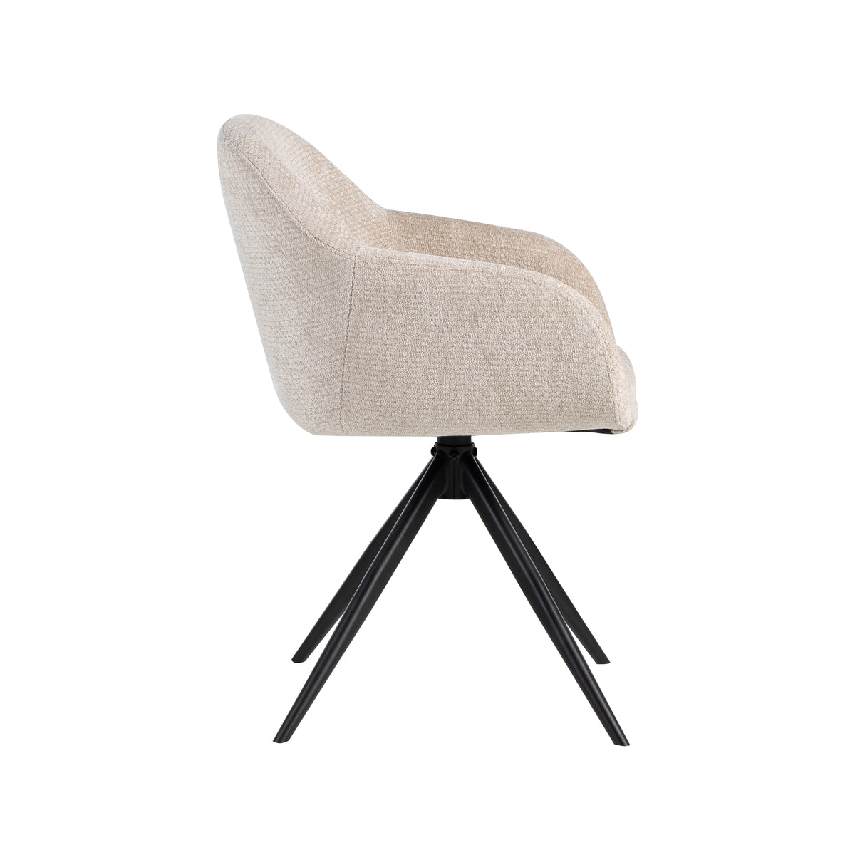 Label51 - Eetkamerstoel Fiby - Stof - 60 x 62 x 80 cm