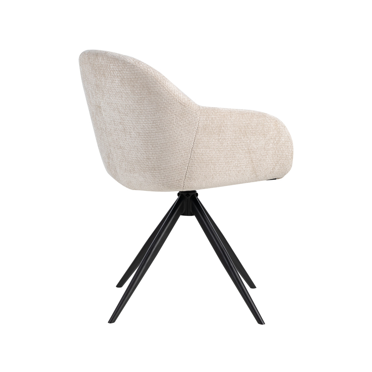 Label51 - Eetkamerstoel Fiby - Stof - 60 x 62 x 80 cm