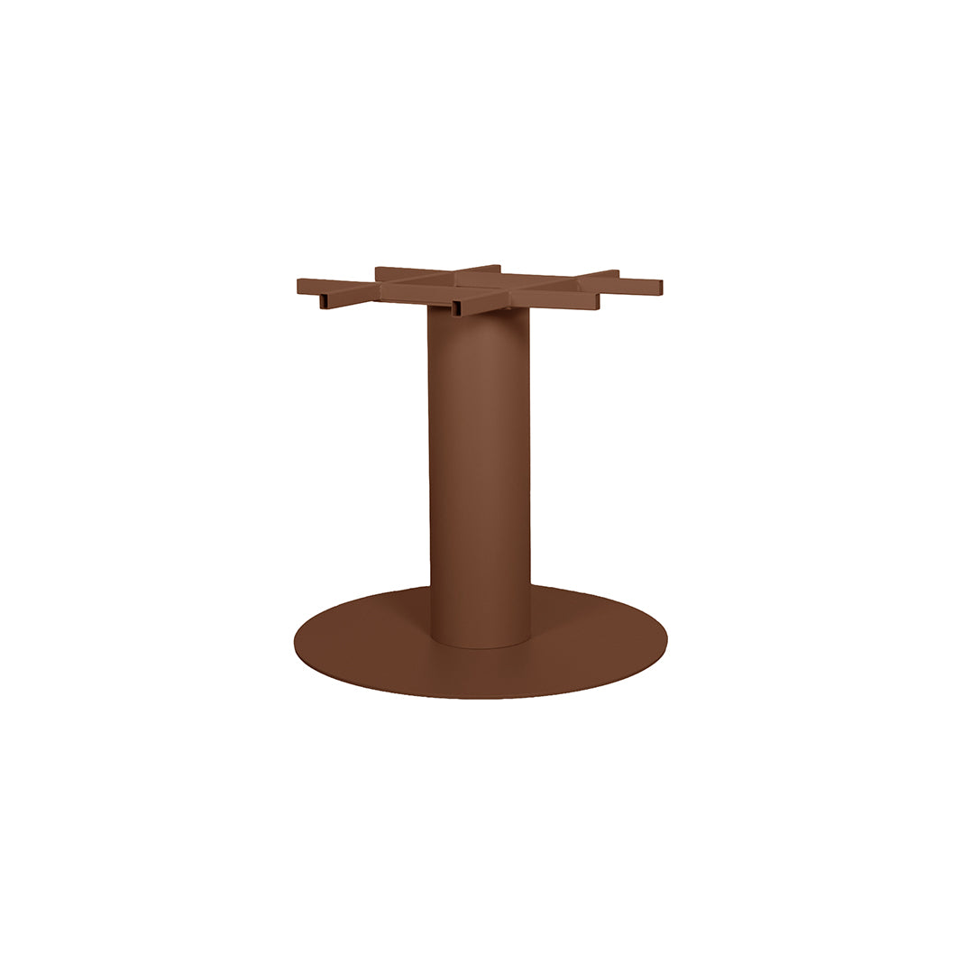 Label51 - Pied de table de restaurant rond extra stable - Métal - Corail - 70 x 70 x 72 cm