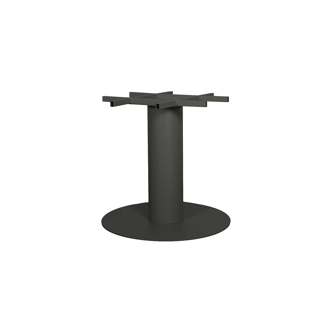 Label51 - Pied de table de restaurant rond extra stable - Métal - Vert chasseur - 70 x 70 x 72 cm