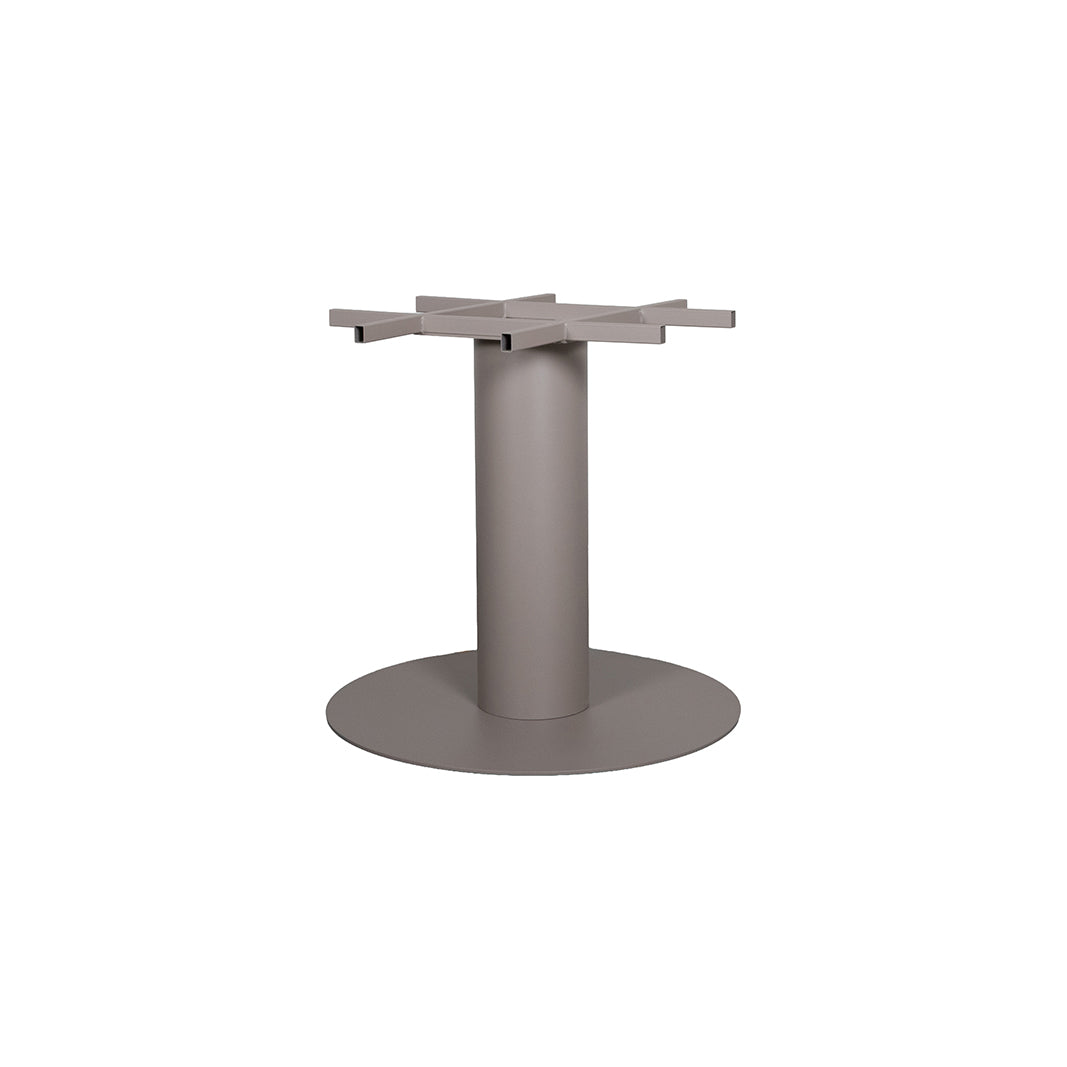 Label51 - Pied de table de restaurant rond extra stable - Métal - Taupe - 70 x 70 x 72 cm