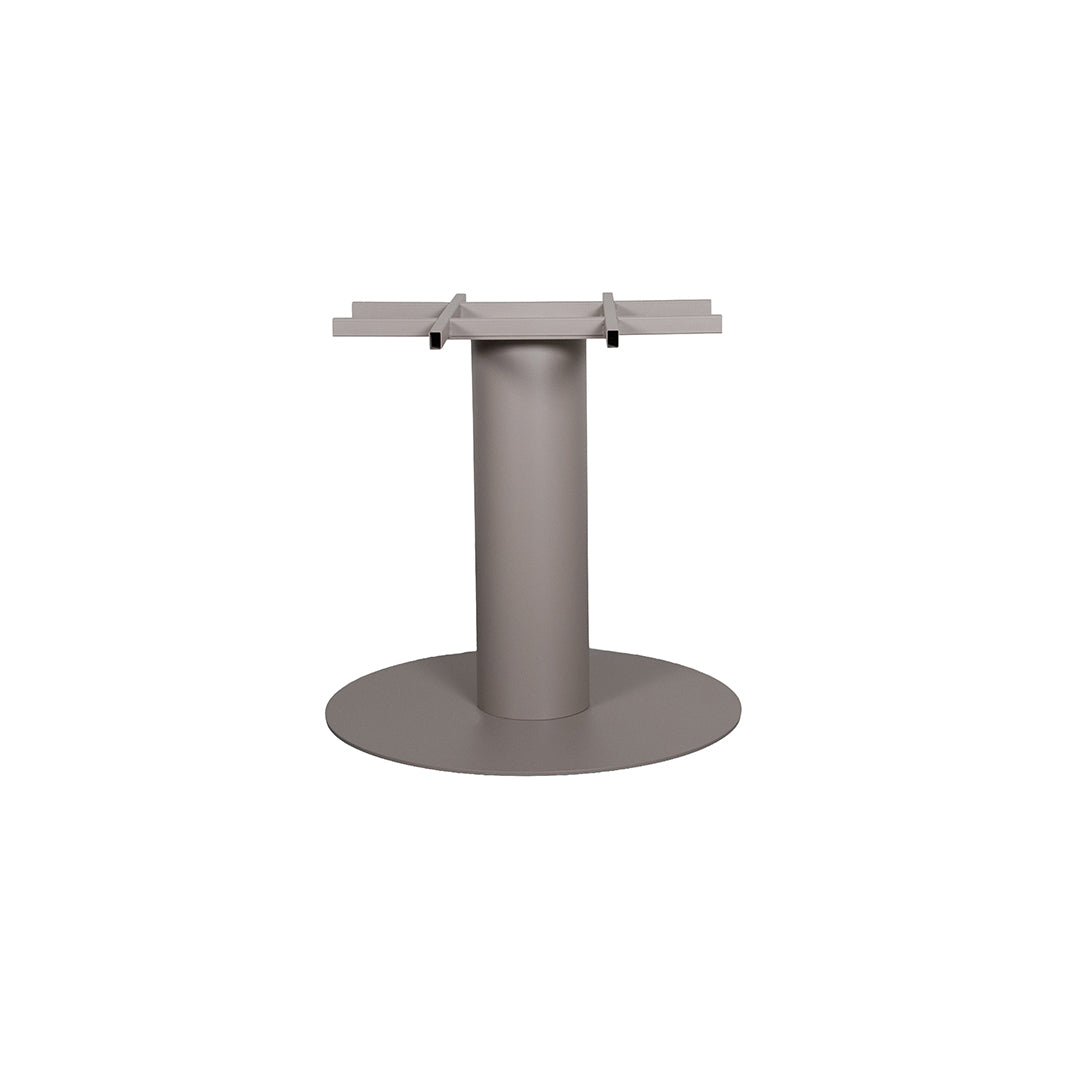 Label51 - Pied de table de restaurant rond extra stable - Métal - Taupe - 70 x 70 x 72 cm