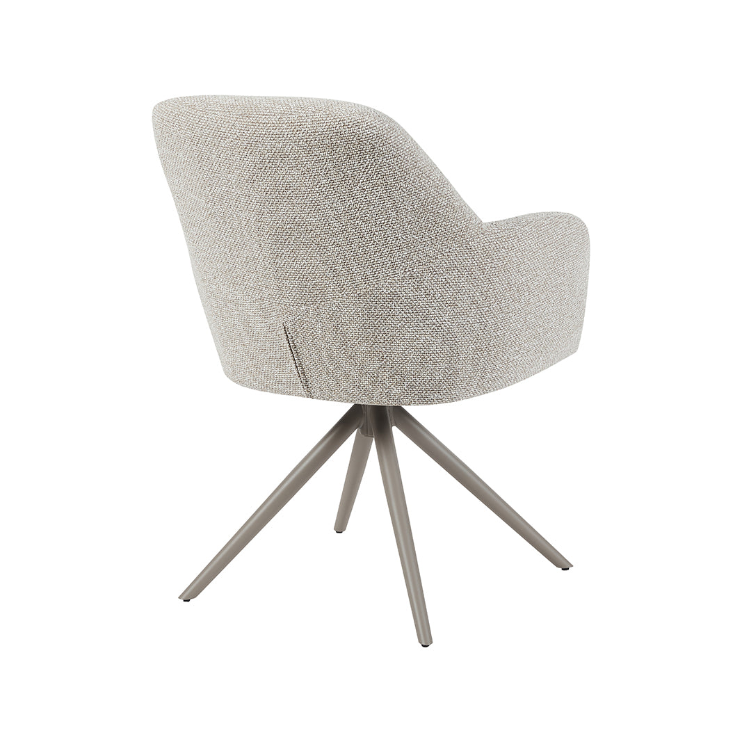 Label51 - Chaise de salle à manger Sayuri - Bouclette - Naturel - 65 x 63 x 84 cm
