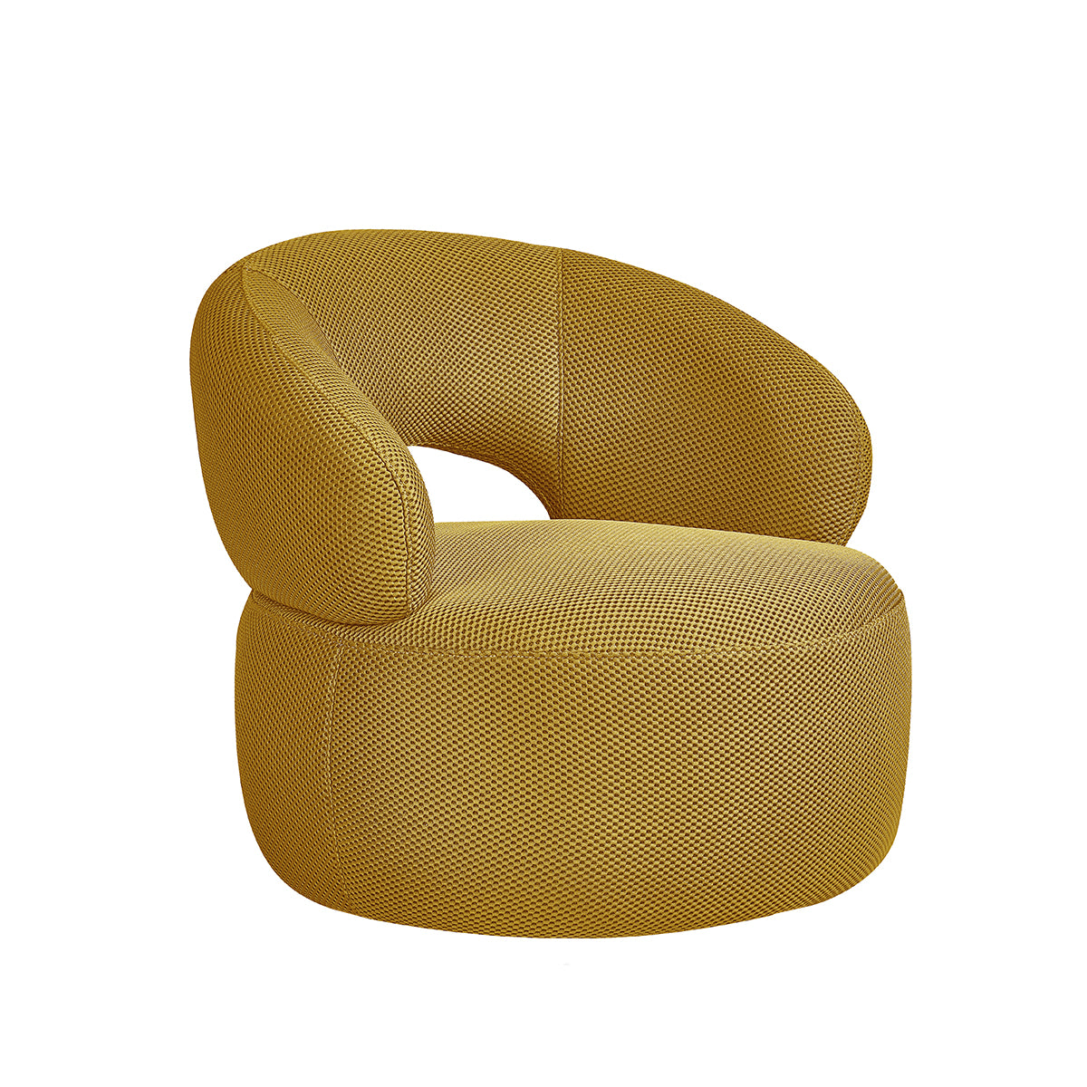 Label51 - Fauteuil Suite - Tissu - Ocre - 82 x 81 x 73 cm