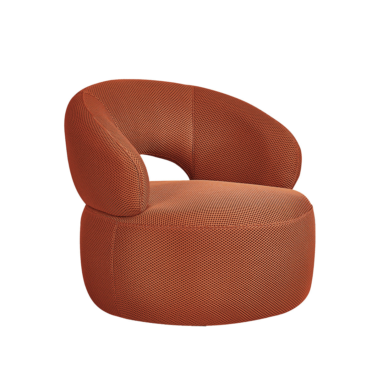 Label51 - Fauteuil Suite - Tissu - Rouille - 82 x 81 x 73 cm