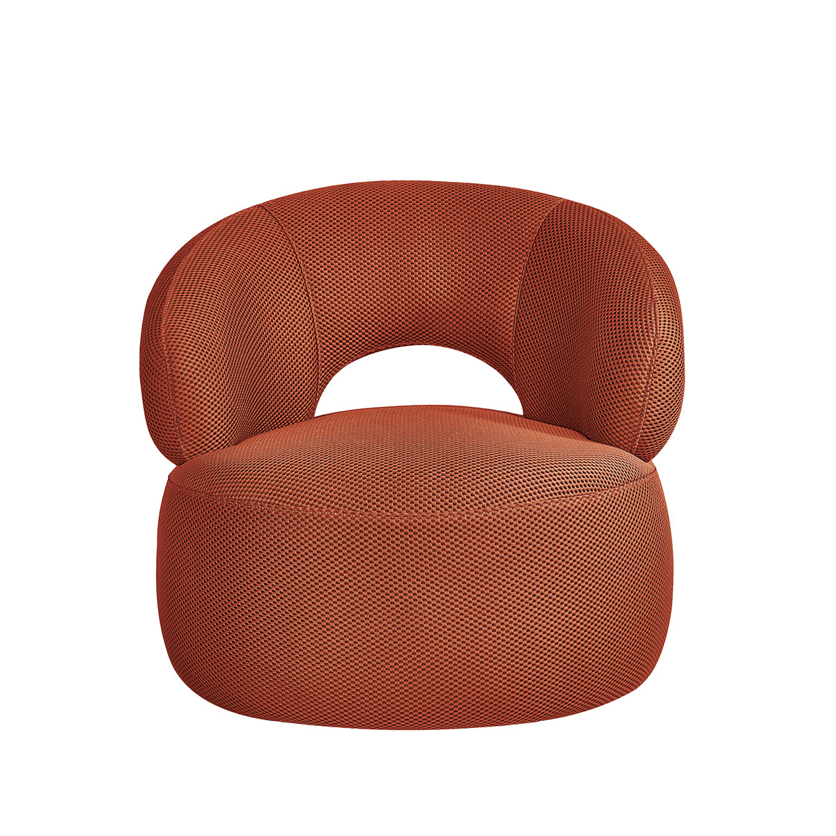 Label51 - Fauteuil Suite - Tissu - Rouille - 82 x 81 x 73 cm