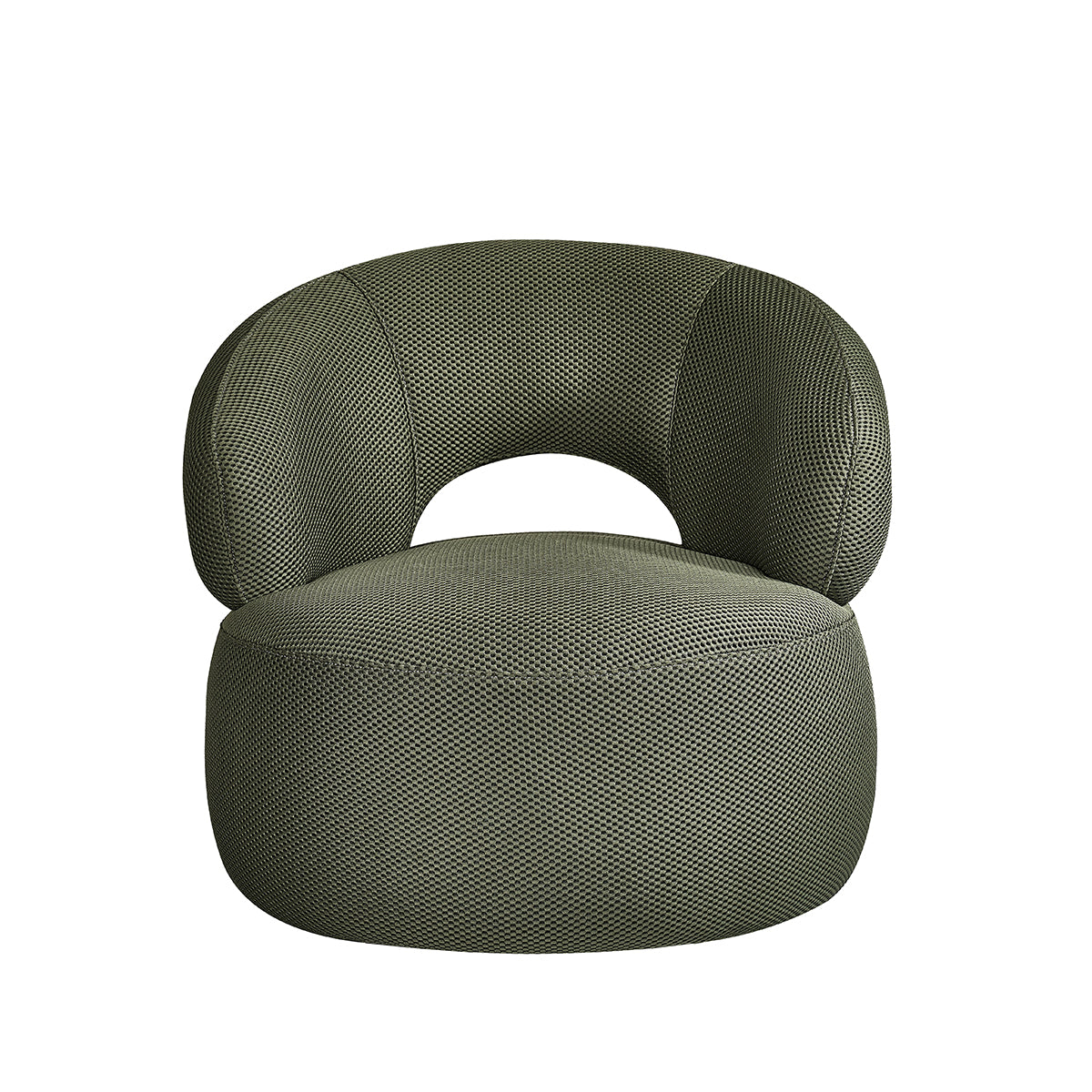 Label51 - Fauteuil Suite - Tissu - Vert chasseur - 82 x 81 x 73 cm