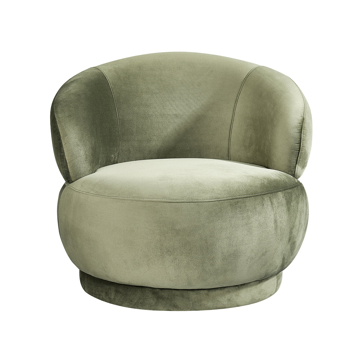 Label51 - Fauteuil Lobby - Velours - Vert chasseur - 80 x 80 x 70 cm