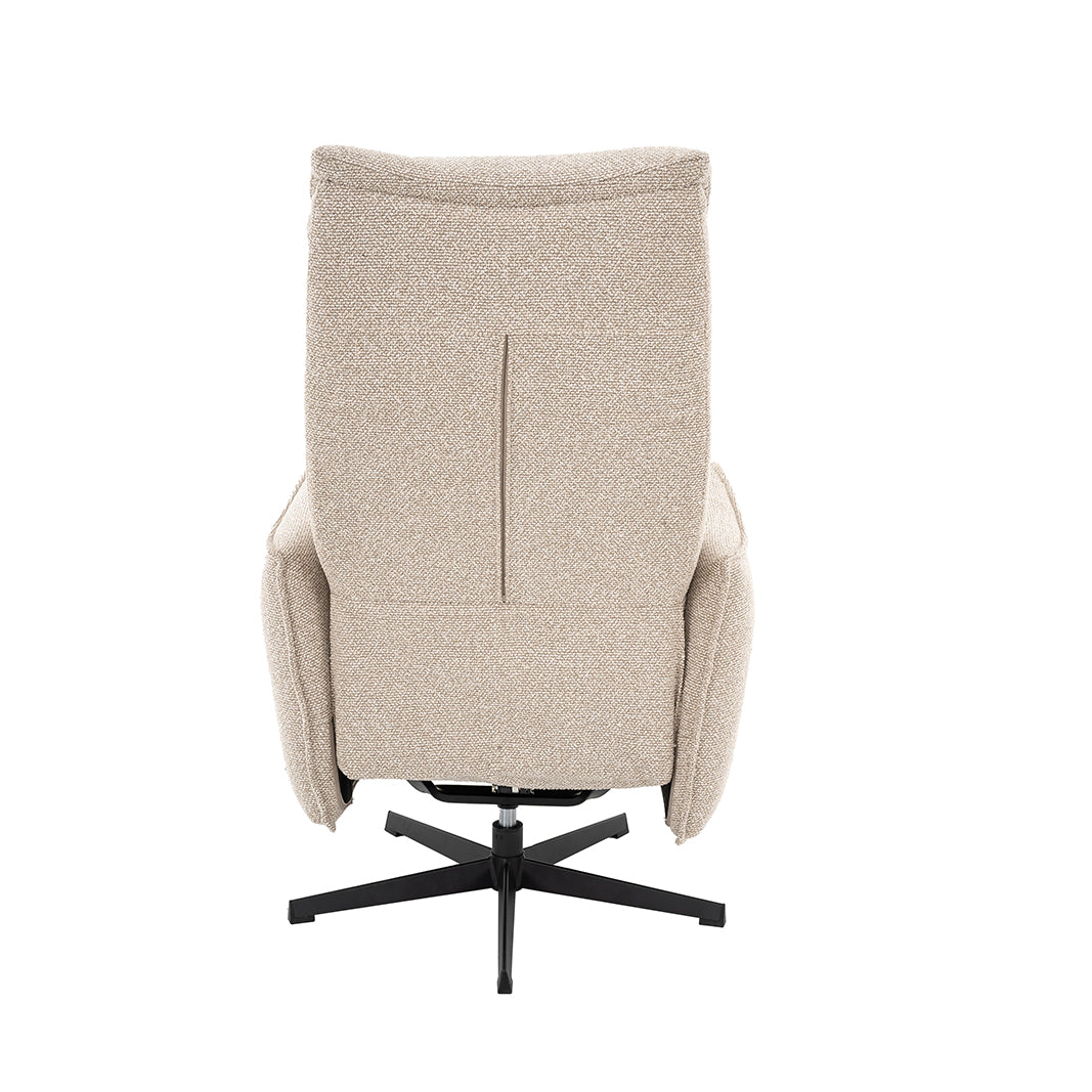 Label51 - Fauteuil relax électrique Goteborg - Bouclé - Naturel - 75 x 85 x 118 cm