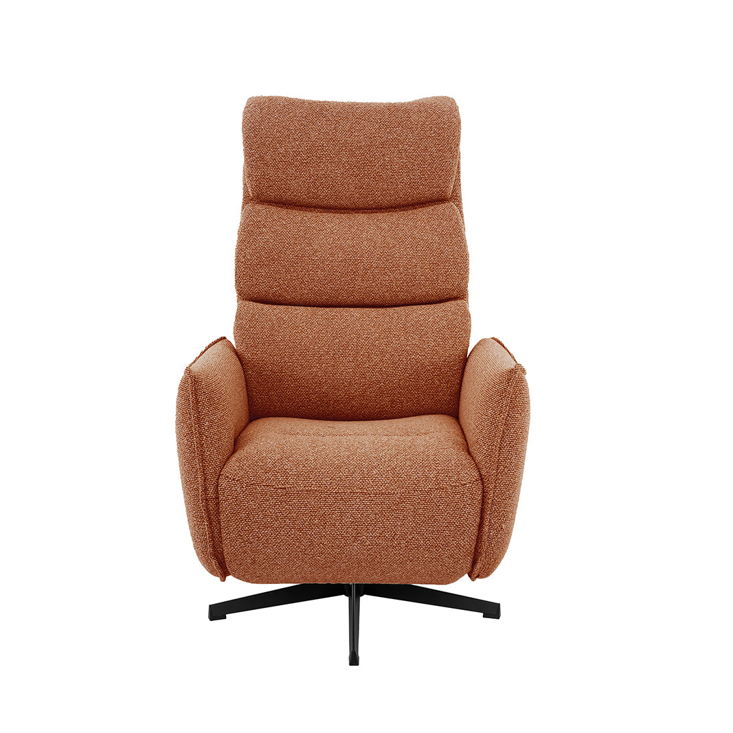 Label51 - Elektrische relaxfauteuil Goteborg - Bouclé - Koraal - 75 x 85 x 118 cm
