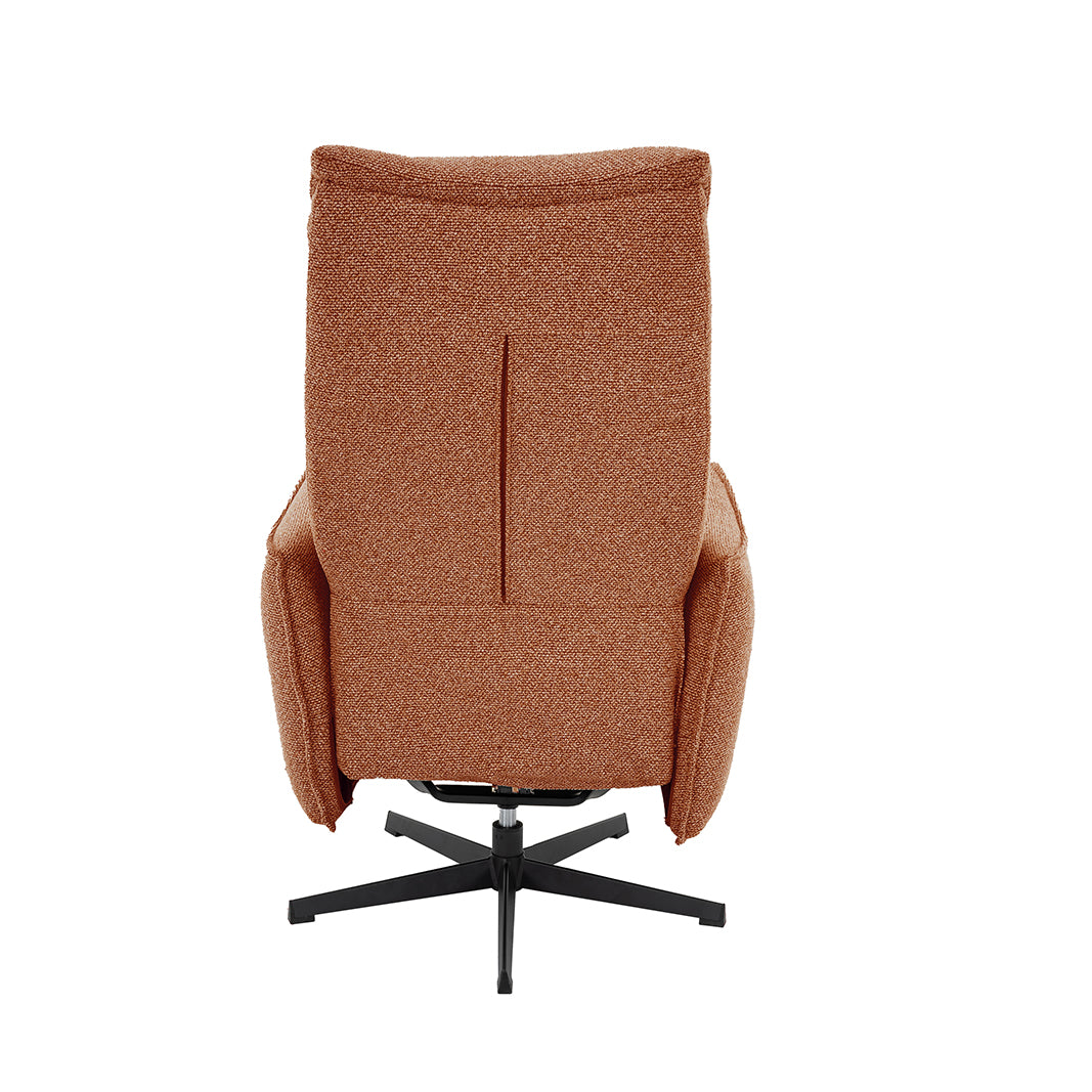 Label51 - Elektrische relaxfauteuil Goteborg - Bouclé - Koraal - 75 x 85 x 118 cm