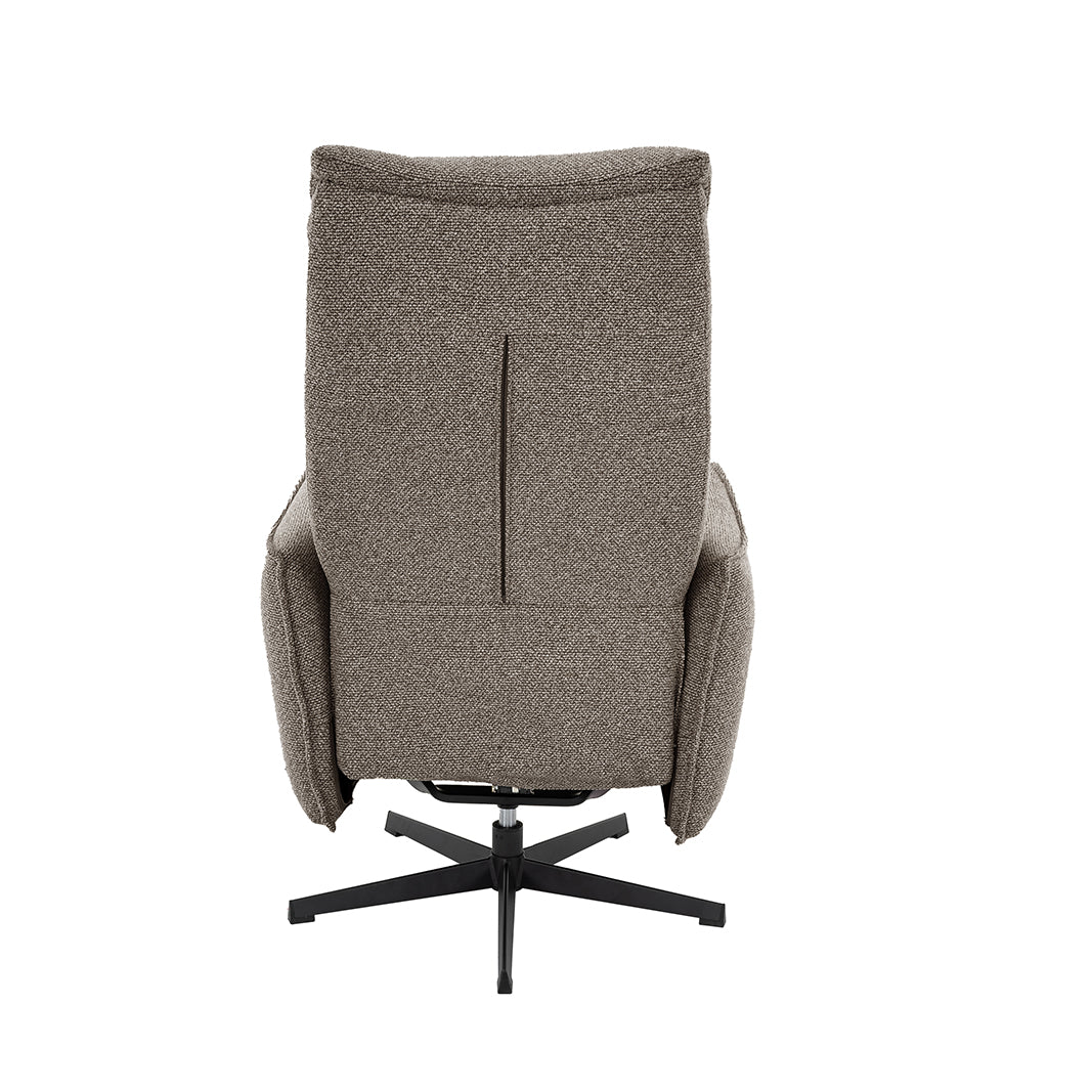 Label51 - Fauteuil relax électrique Goteborg - Bouclé - Champignon - 75 x 85 x 118 cm