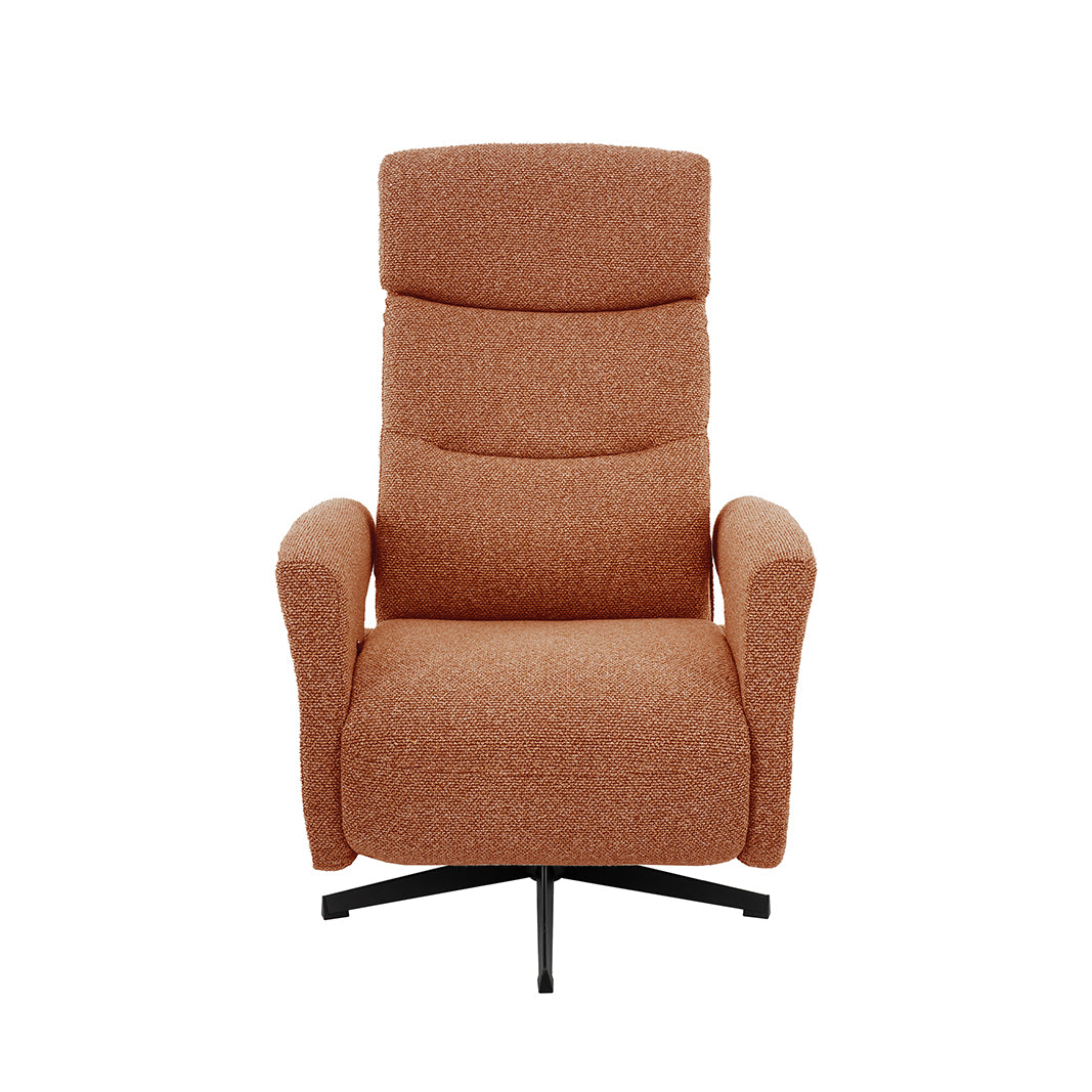 Label51 - Elektrische relaxfauteuil Tampere - Bouclé - Koraal - 72 x 88 x 115 cm