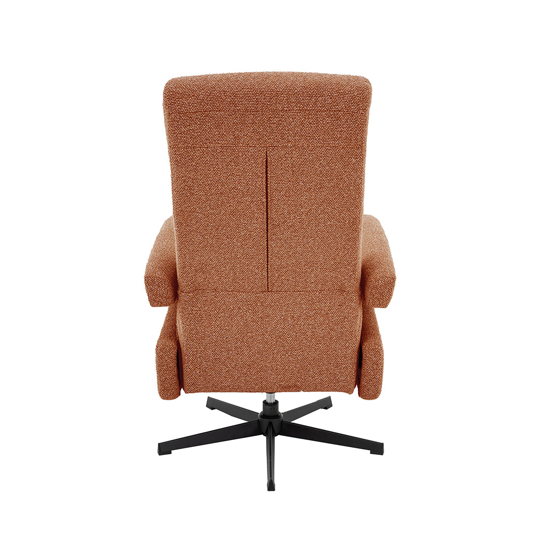 Label51 - Elektrische relaxfauteuil Tampere - Bouclé - Koraal - 72 x 88 x 115 cm