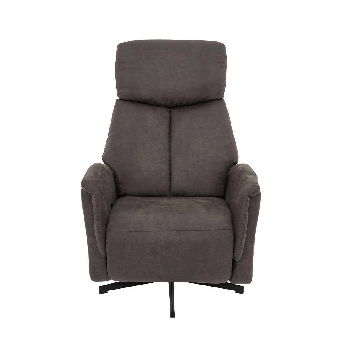 Label51 - Fauteuil relax électrique Aarhus - Microsuède - Anthracite - 73 x 86 x 114 cm