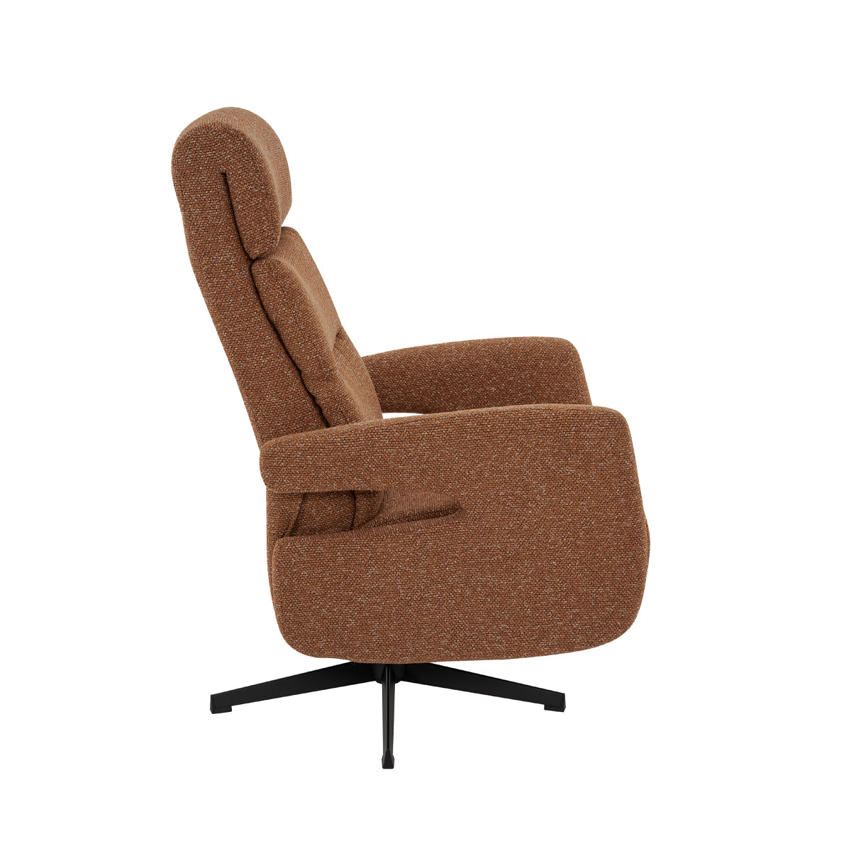 Label51 - Fauteuil relax Copenhagen - Bouclé - Corail - 72 x 88 x 115 cm