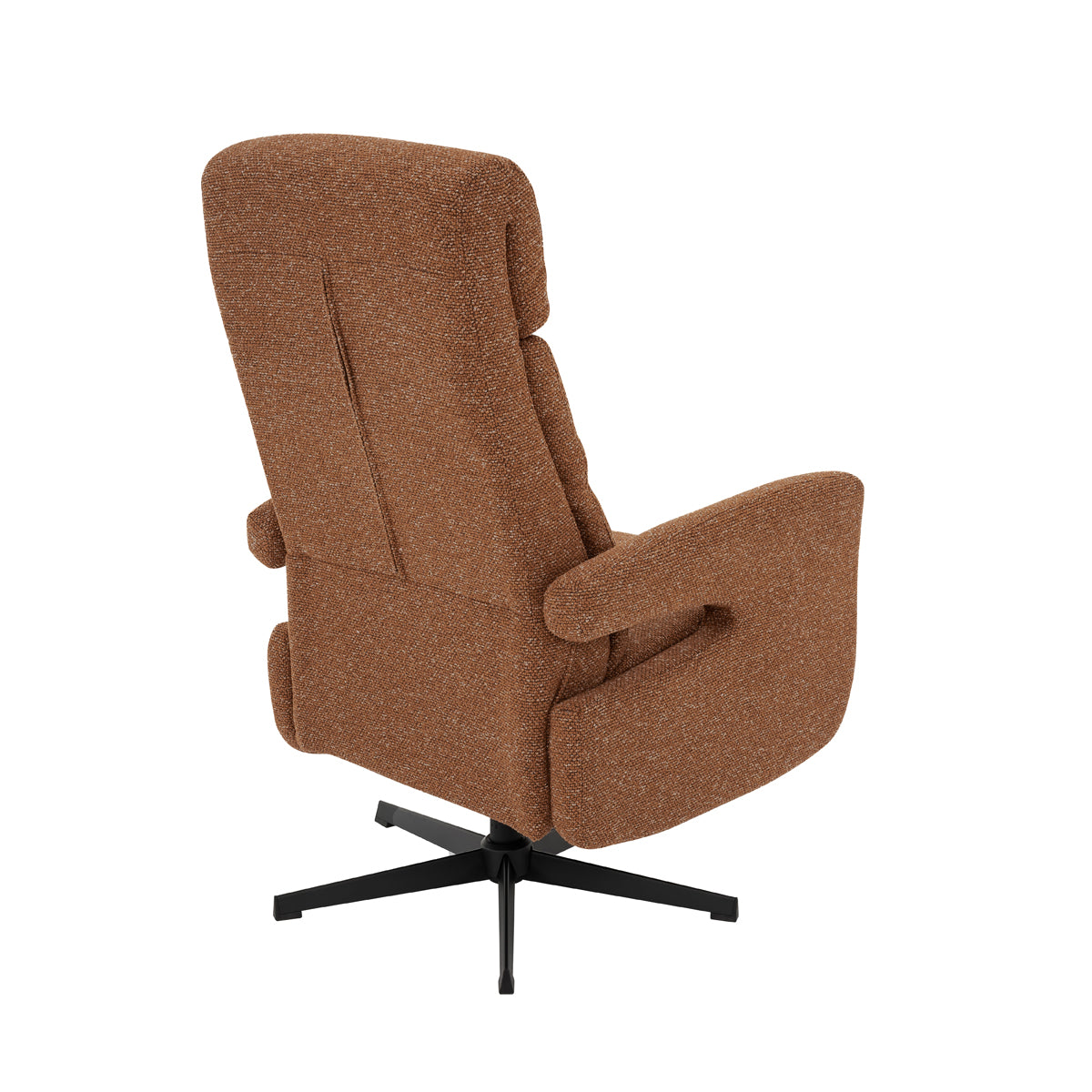 Label51 - Fauteuil relax Copenhagen - Bouclé - Corail - 72 x 88 x 115 cm