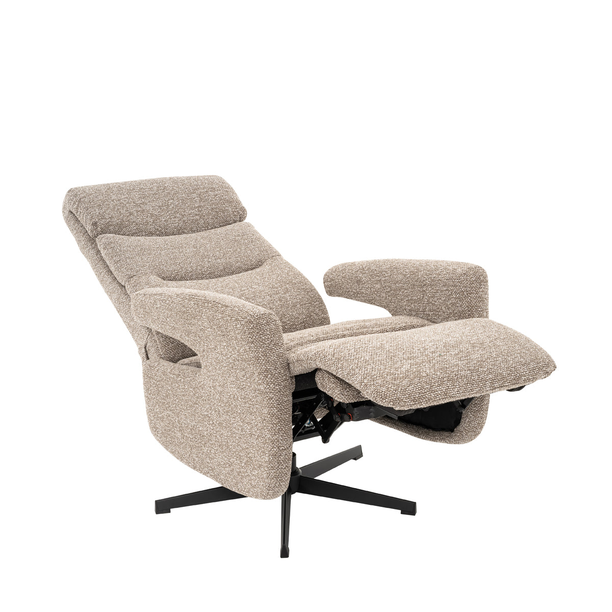 Label51 - Relaxfauteuil Copenhagen - Bouclé - Mushroom - 72 x 88 x 115 cm