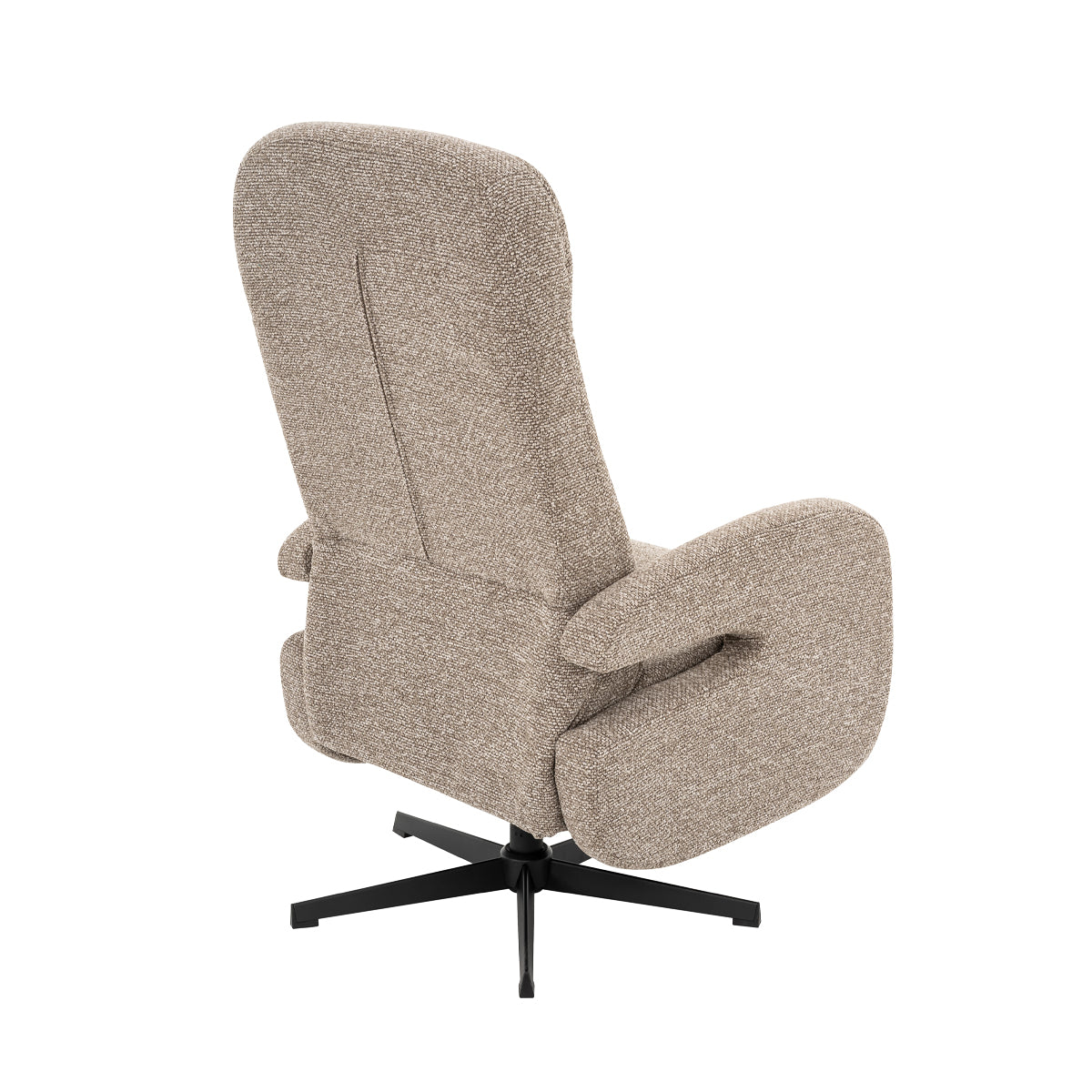 Label51 - Fauteuil relax Esbjerg - Bouclé - Champignon - 68 x 84 x 114 cm