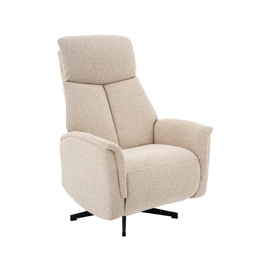 Label51 - Fauteuil relax Helsinki - Bouclé - Naturel - 73 x 86 x 114 cm