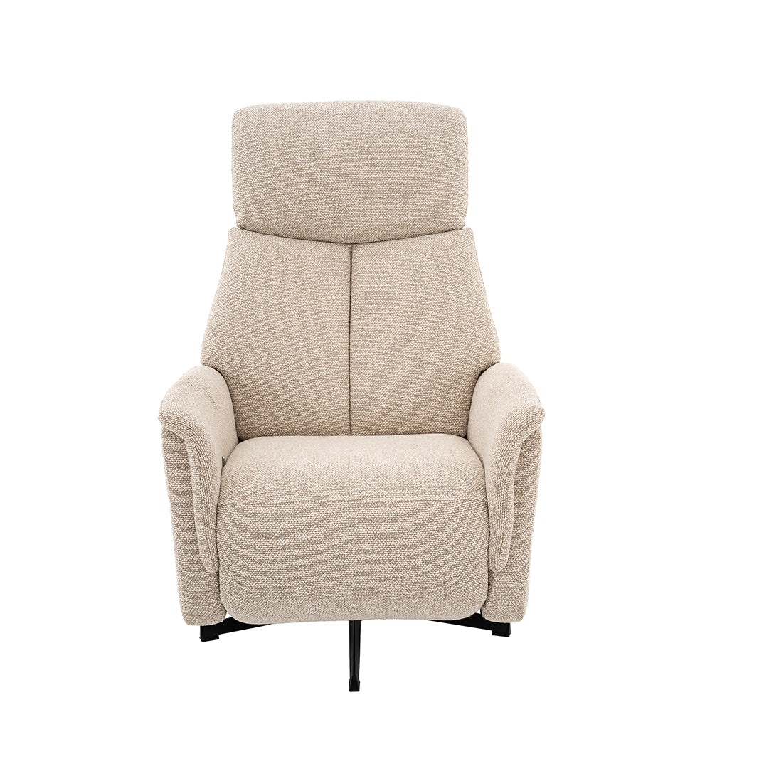 Label51 - Fauteuil relax Helsinki - Bouclé - Naturel - 73 x 86 x 114 cm