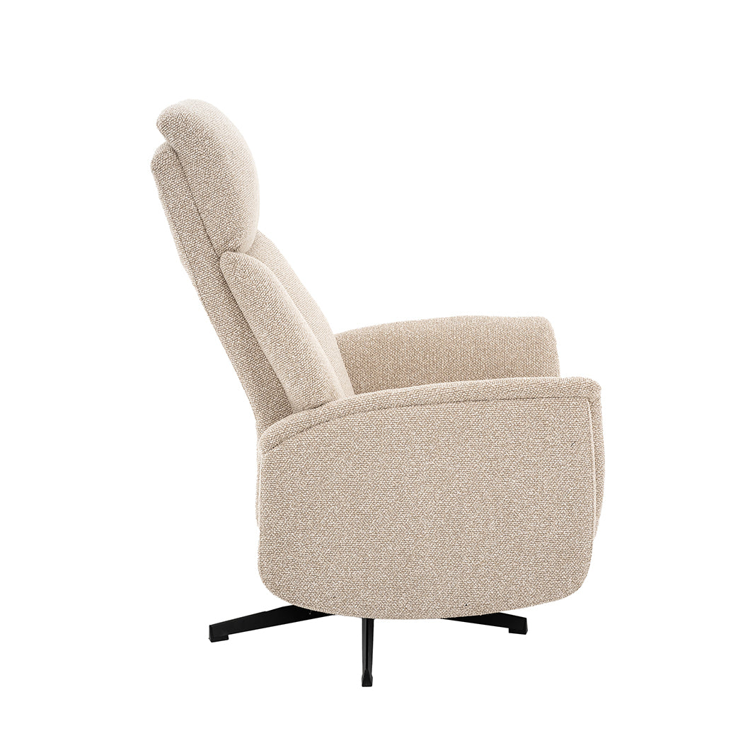 Label51 - Fauteuil relax Helsinki - Bouclé - Naturel - 73 x 86 x 114 cm