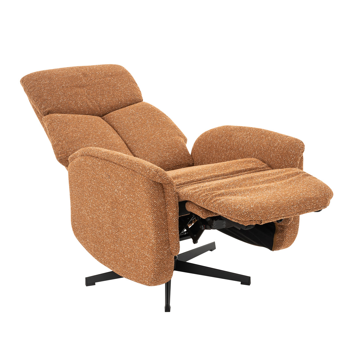 Label51 - Fauteuil relax Helsinki - Bouclé - Corail - 73 x 86 x 114 cm
