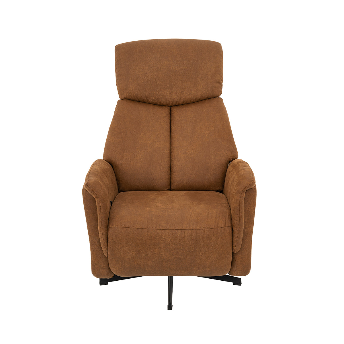 Label51 - Fauteuil relax Helsinki - Microsuède - Cognac - 73 x 86 x 114 cm