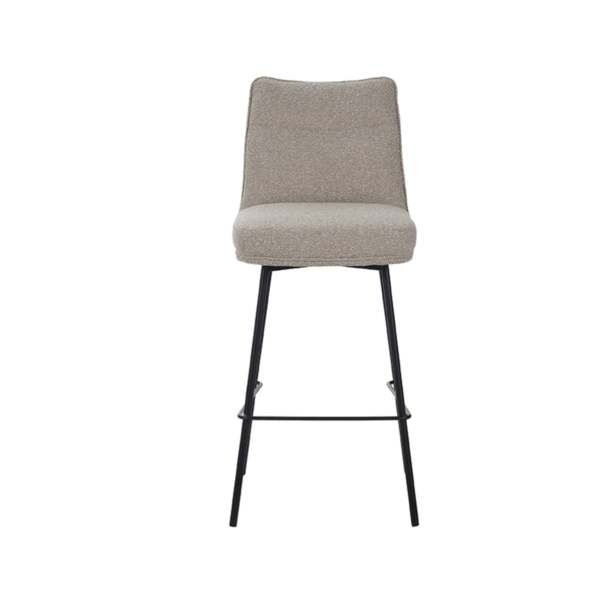 Label51 - Tabouret de bar Lennon - Bouclé - 46 x 55 x 96 cm