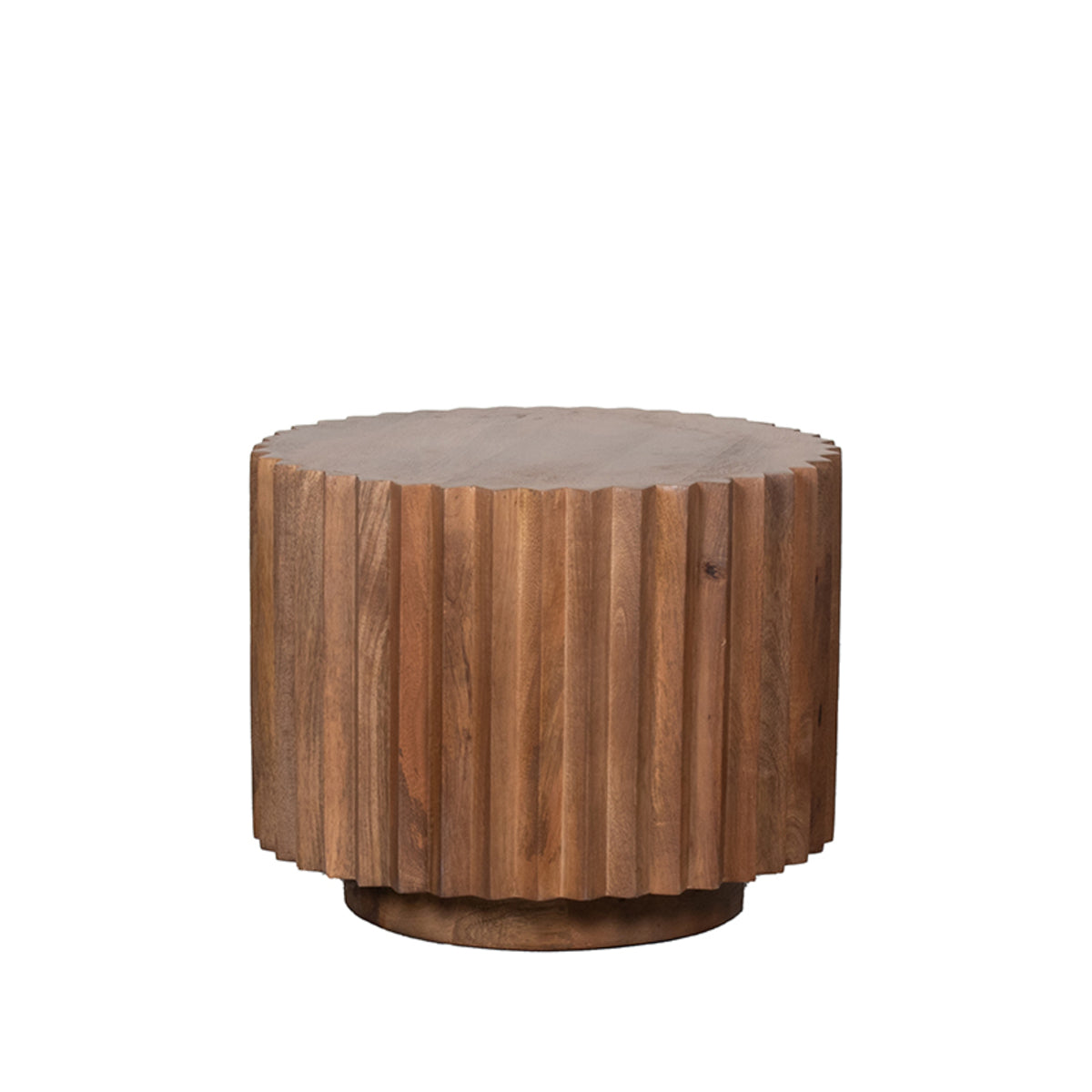 Label51 - Table basse Novan - Bois de manguier - Naturel - 50 x 50 x 40 cm