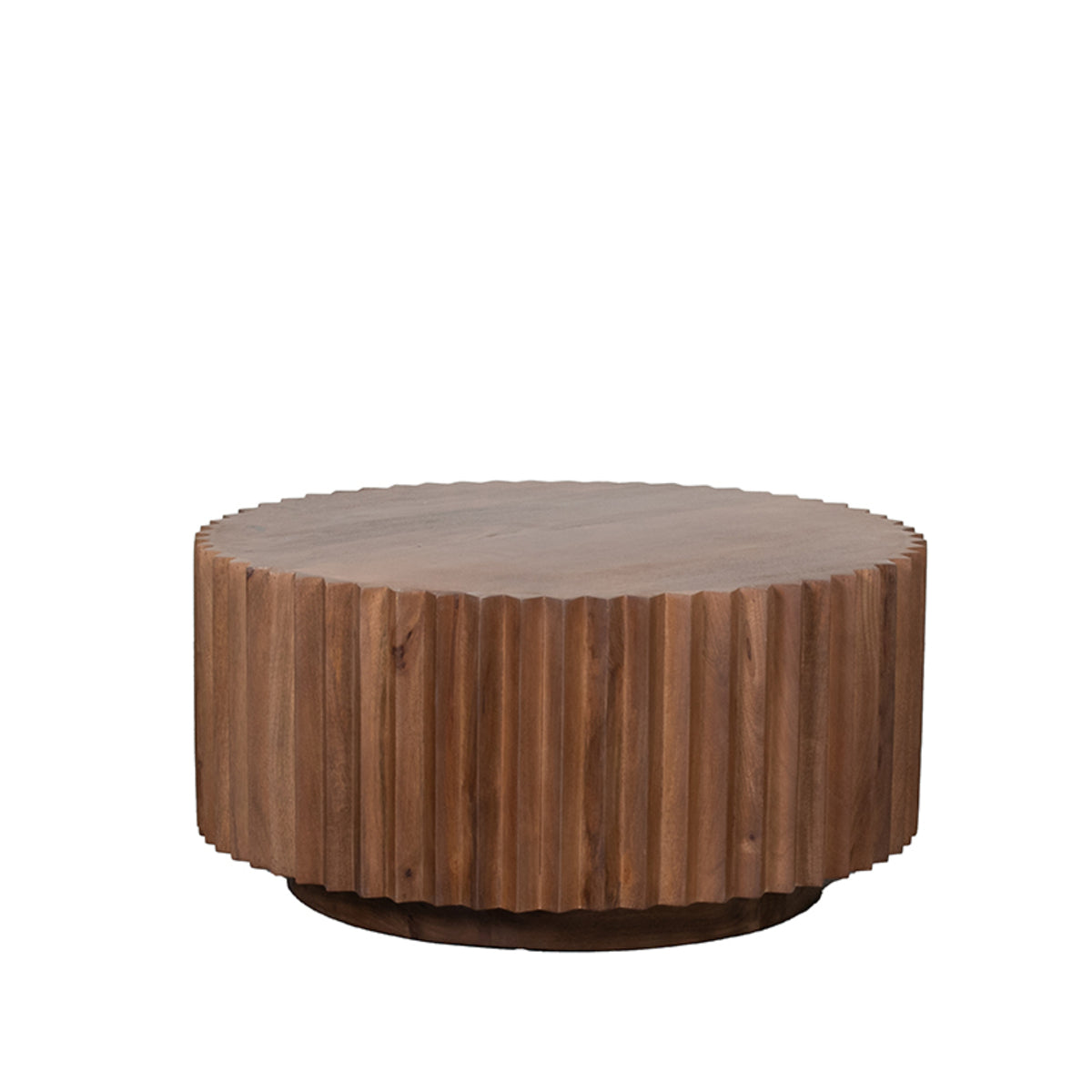 Label51 - Table basse Novan - Bois de manguier - Naturel - 70 x 70 x 34 cm