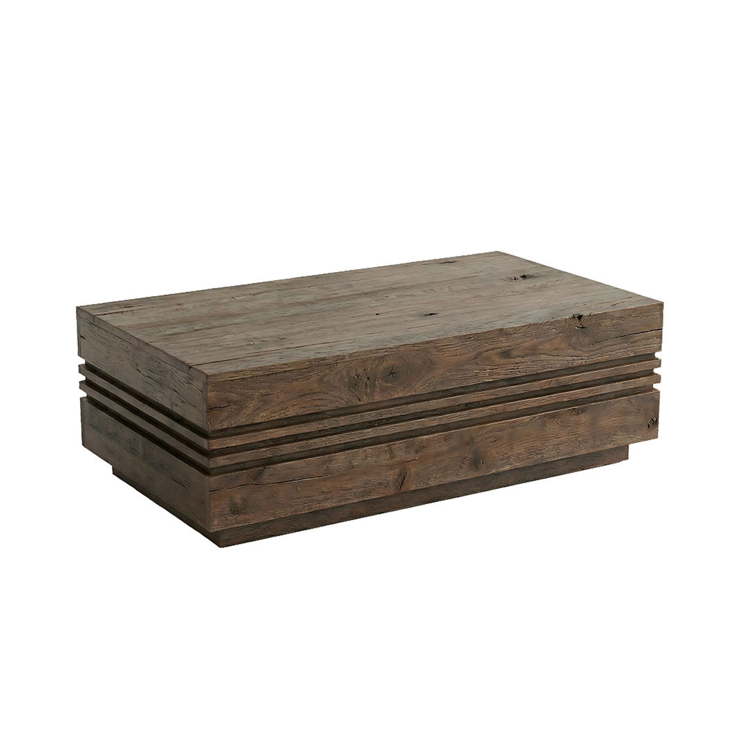 Label51 - Table basse Notch - Bois de manguier - Espresso - 110 x 60 x 38 cm