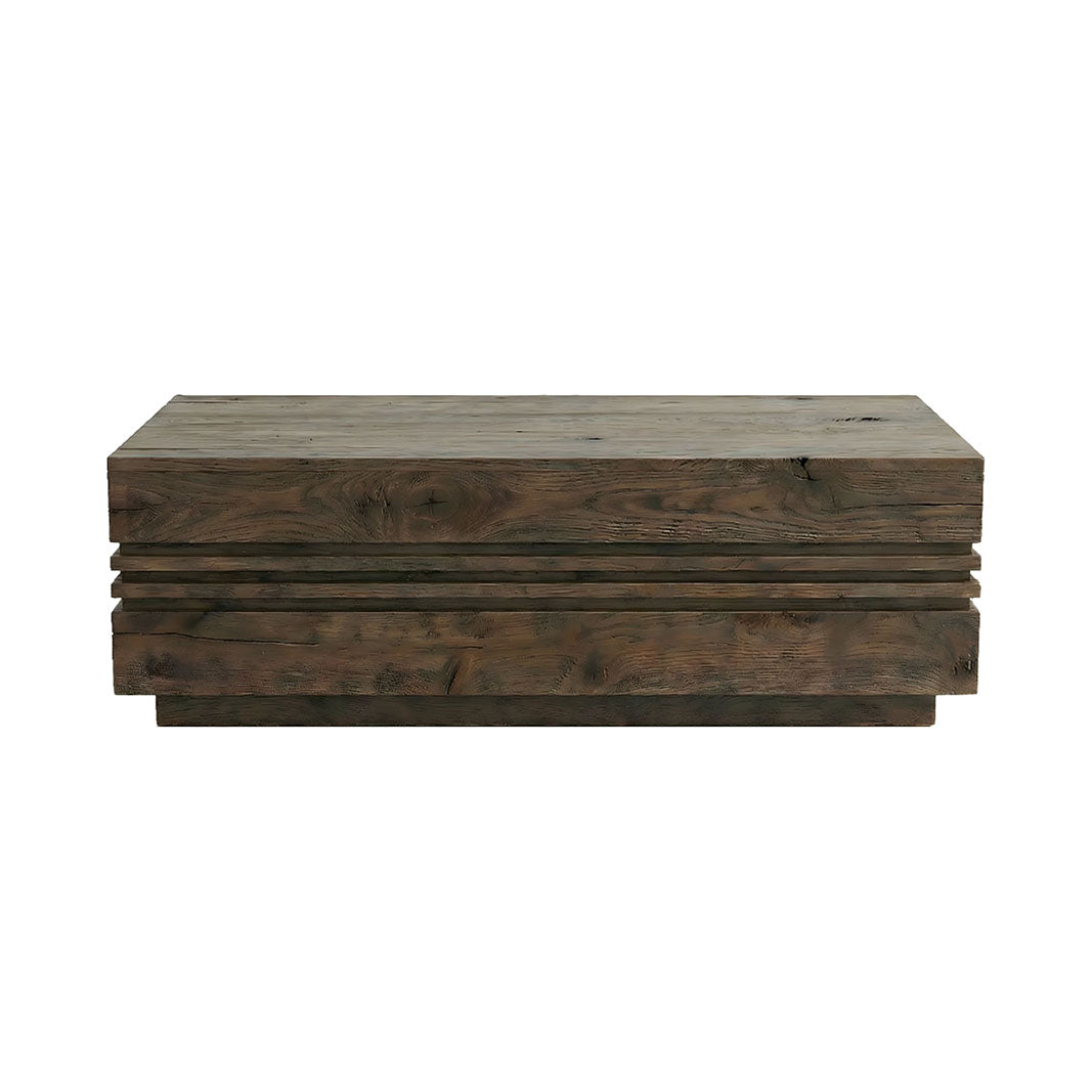 Label51 - Table basse Notch - Bois de manguier - Espresso - 110 x 60 x 38 cm