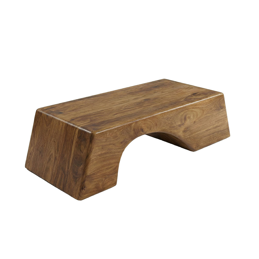 Label51 - Table basse Arc - Bois de manguier - Naturel - 110 x 60 x 35 cm