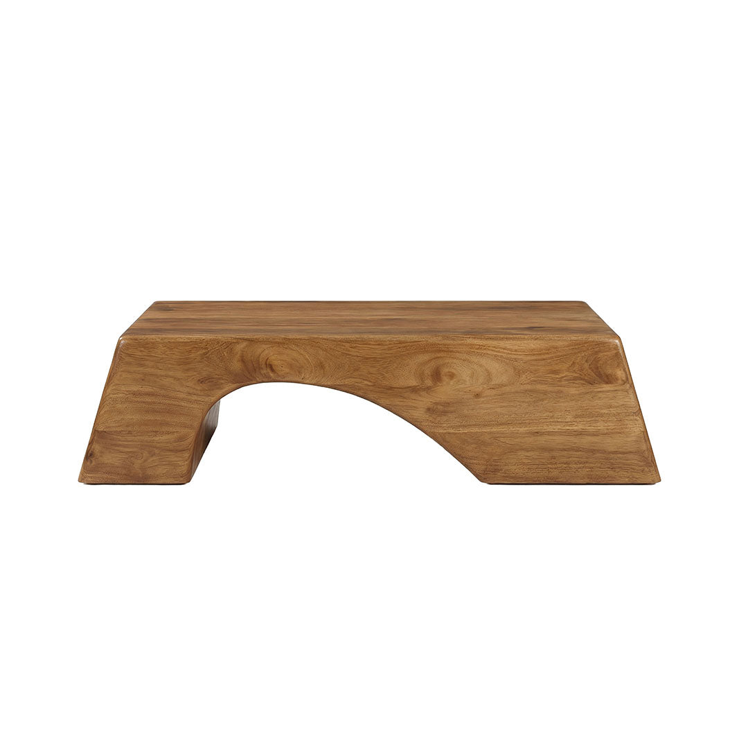 Label51 - Table basse Arc - Bois de manguier - Naturel - 110 x 60 x 35 cm