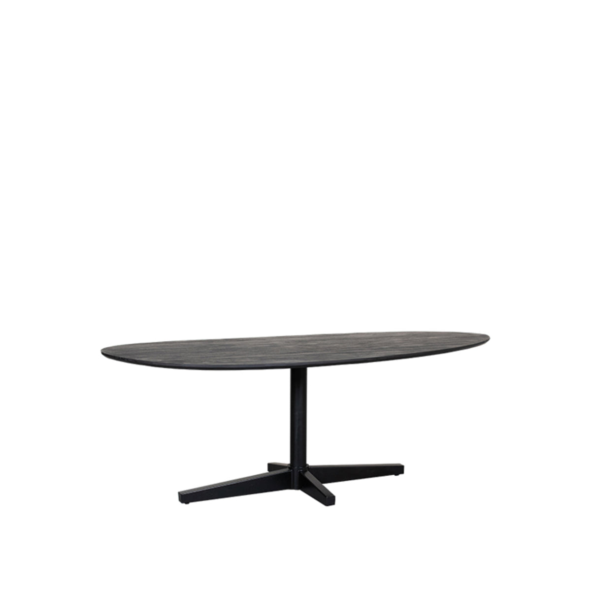 Label51 - Table à manger Rosie - Bois de manguier - Noir - 180 x 100 x 76 cm