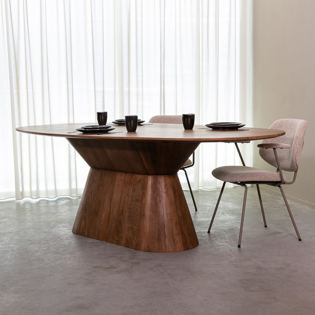 Label51 - Eettafel Jagger - Mangohout - Naturel - 200 x 110 x 76 cm