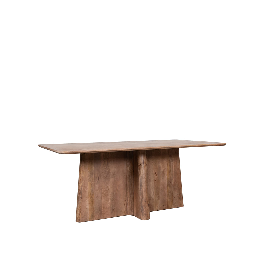Label51 - Table à manger Scott - Bois de manguier - Naturel - 200 x 100 x 76 cm