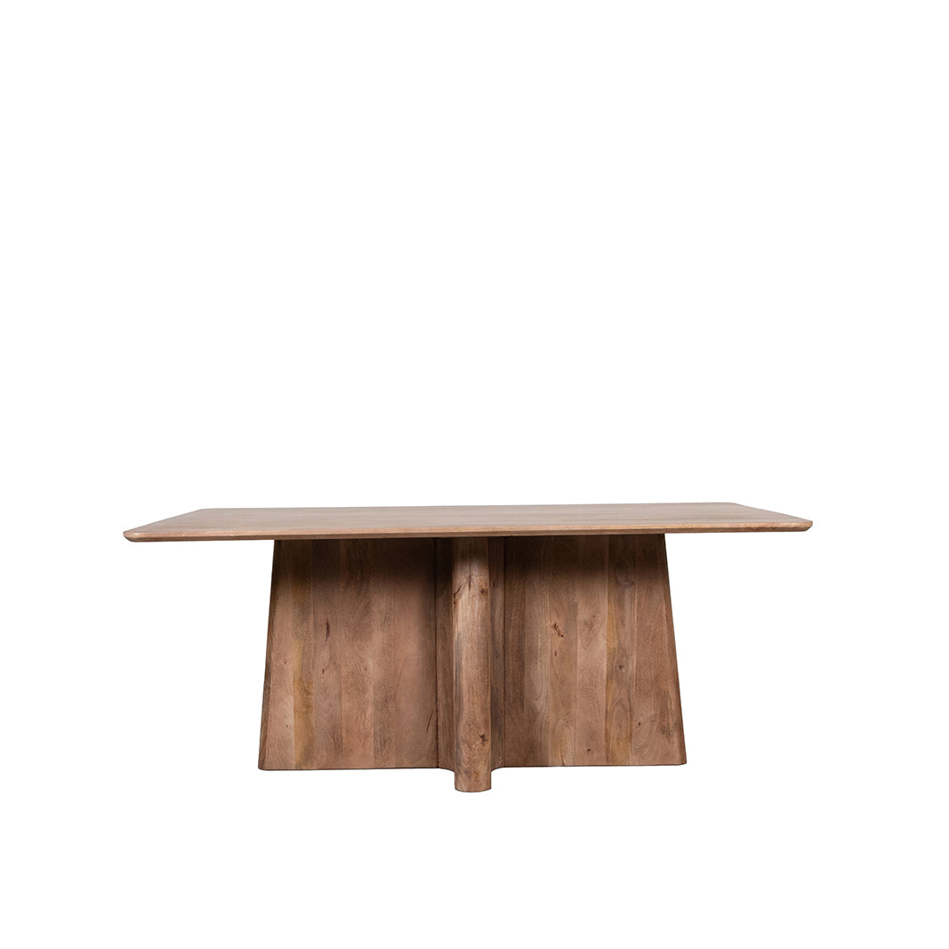 Label51 - Table à manger Scott - Bois de manguier - Naturel - 200 x 100 x 76 cm