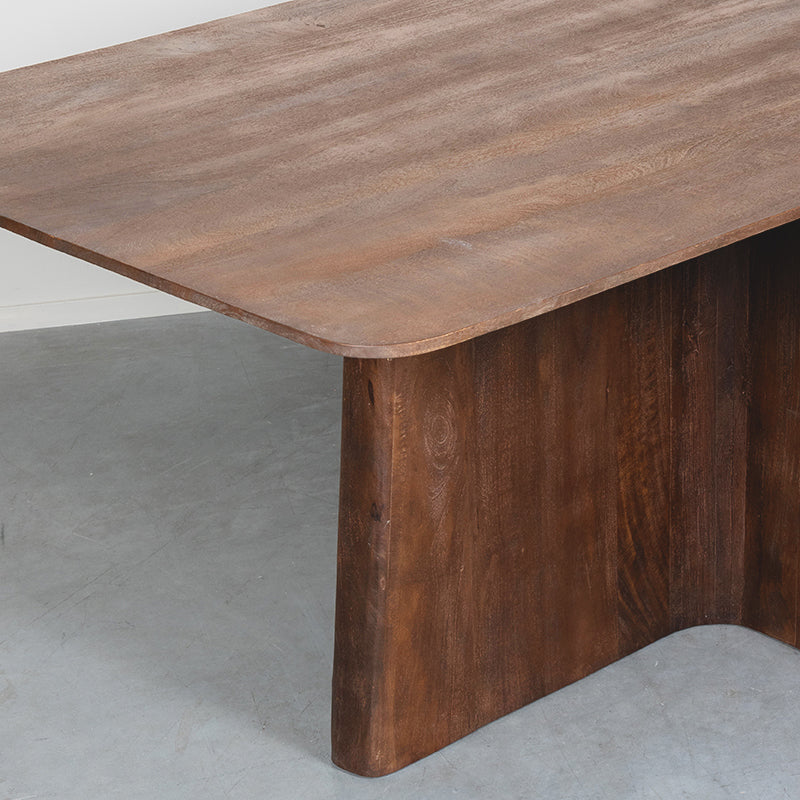 Label51 - Table à manger Scott - Bois de manguier - Naturel - 200 x 100 x 76 cm