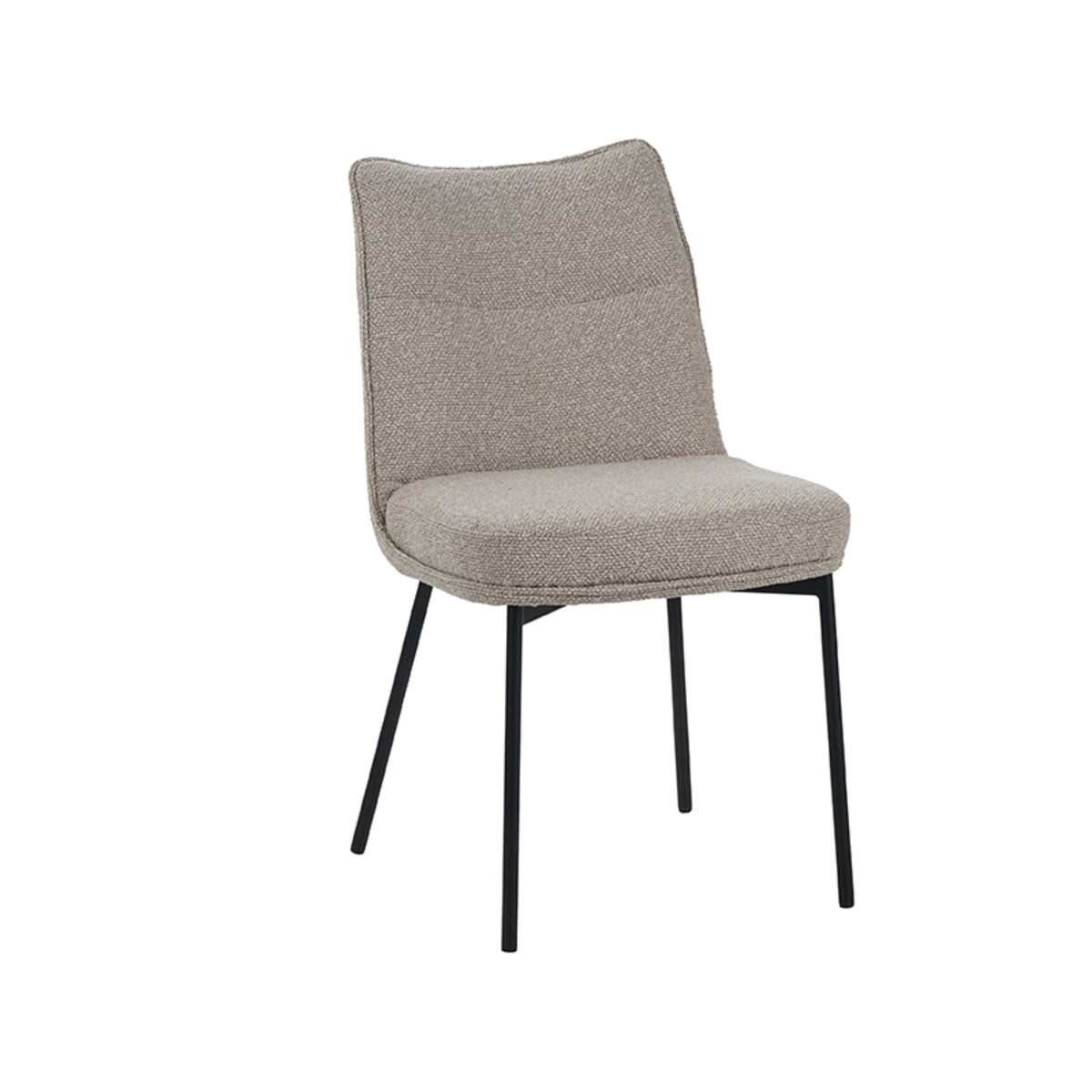 Label51 - Chaise de salle à manger Lennon - Bouclé - Naturel - 50 x 65 x 89 cm