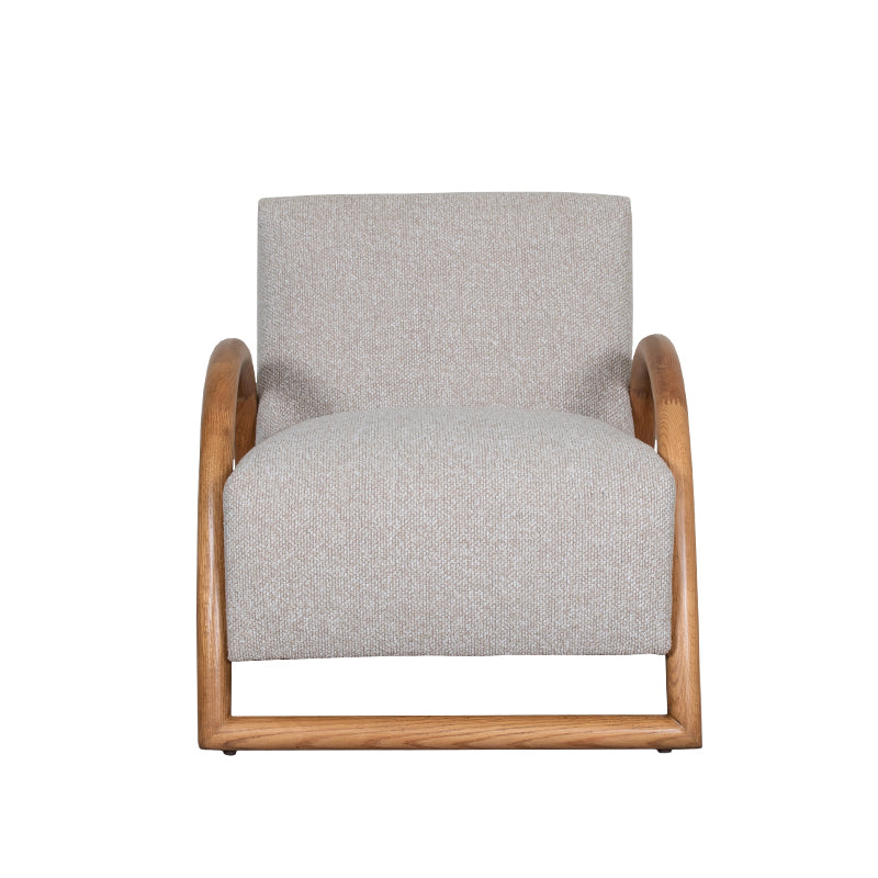 Label51 - Fauteuil Viggo - Bouclé - Naturel - 70 x 90 x 74 cm